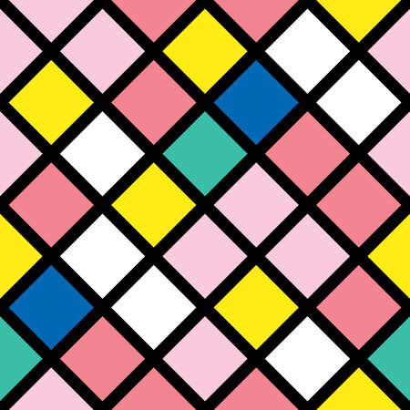 Colorful bold bright seamless pattern