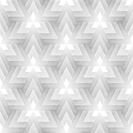 Seamless Monochrome Pattern. Grungy Geometric Shapes Tiling. Abstract Stylish Background