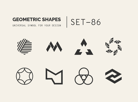 Universal shapes for your designのイラスト素材