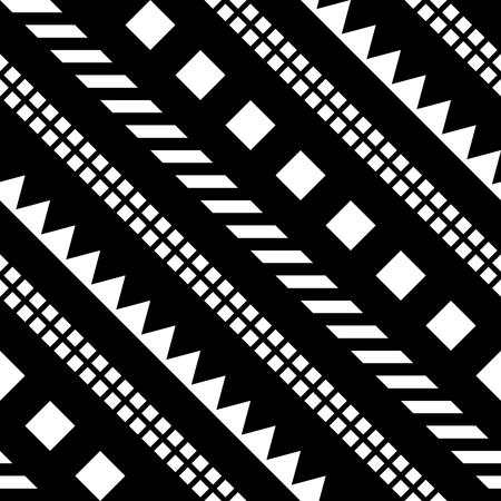 Ethnic Tribal Seamless Pattern. Geometric Ornamental illustration. Decorative Stylish Textureの写真素材