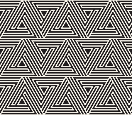Vector seamless pattern. Modern stylish abstract texture. Repeating geometric tile from striped elements
のイラスト素材