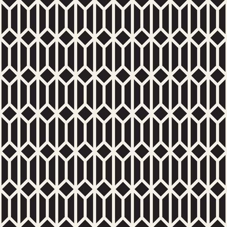 Vector seamless geometric pattern. Simple abstract lines lattice. Repeating elements stylish background tilingのイラスト素材