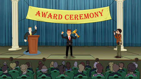 Award Ceremony at Educational Instituteの写真素材