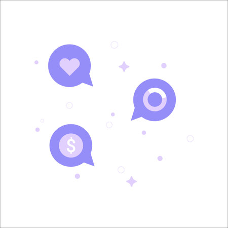 Social Media Interaction Icons In Flat Vector Illustration Symbolizing Engagement, Communication,...