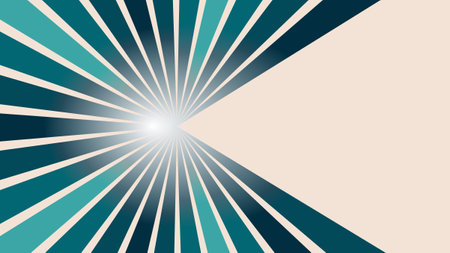 Retro style rainbow line design. Vector pattern, poster, card, social media.のイラスト素材