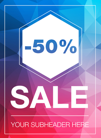 Super Sale Special Offer web banner template on yellow backgroundのイラスト素材