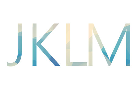 Polygonal isolated light gradient letters on whiteのイラスト素材