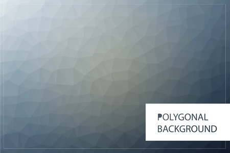 Polygonal modern colorful horizontal greeting card mockupのイラスト素材