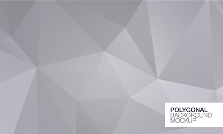 Polygonal greeting card mockupのイラスト素材