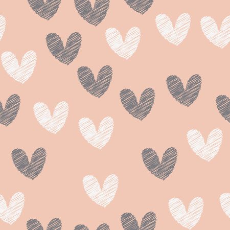 Seamless pattern for Happy Valentine Day, Vector.