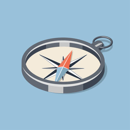 Simple isometric compass.のイラスト素材