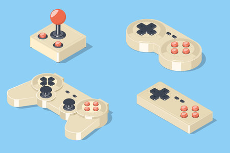 Gamepad and joystick set.