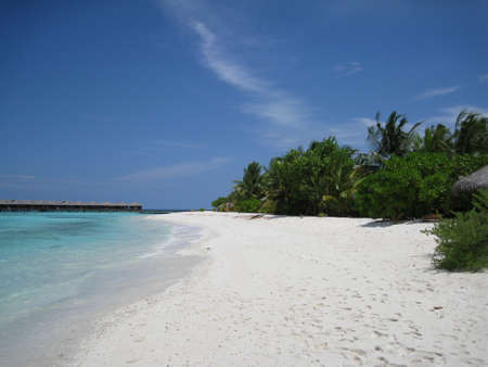 White Beach Maldivesの写真素材