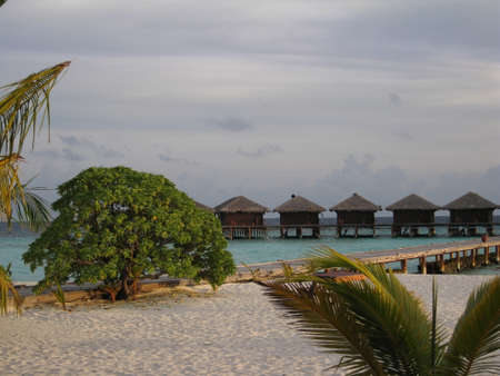 Maldivian afternoon sceneryの写真素材