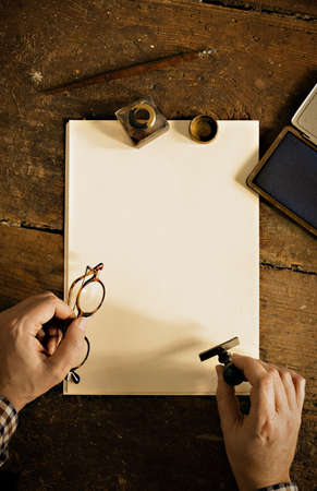 Vintage letter and communication concept.の写真素材