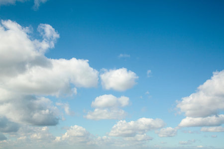 Blue sky with white clouds