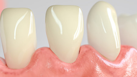 Tooth with caries attack in closeup - 3D Rendering