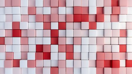 Colorful cubes as abstract background - 3D Renderingの写真素材