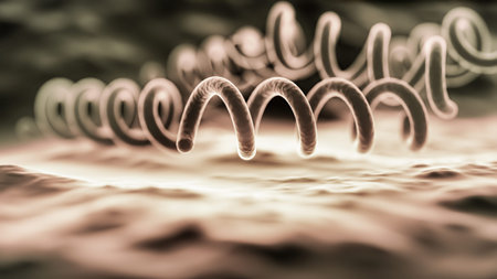 3D Rendering of Treponema Pallidum
