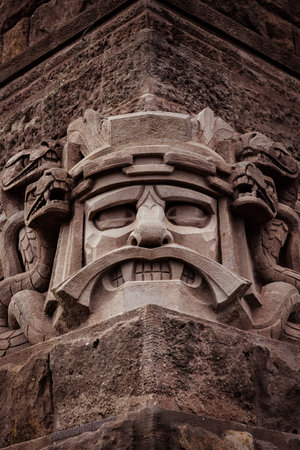 Monumental stone face