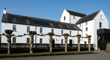 Historic buildings in the village of Stirling in Scotland, UKの写真素材