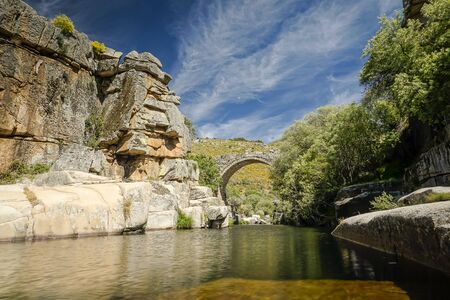 stone bridge in roman styleの写真素材