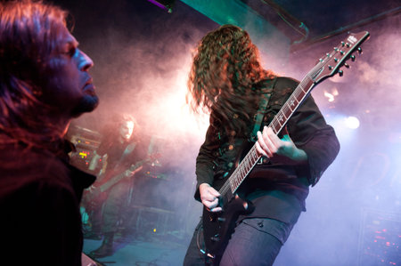 CANARY ISLANDS â€“ DECEMBER 3: Guitarist Ancor Amador from the Spanish band Scandelion with 1...