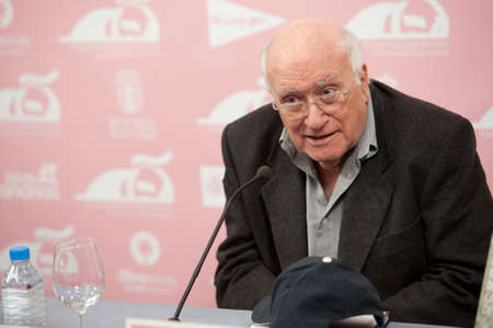 LAS PALMAS, SPAIN-MARCH 20: Film director, screenwriter and producer Vicente Aranda, from Barcelona, during LPA International Film Festival on March 20, 2012 in Las Palmas, Spainのeditorial素材