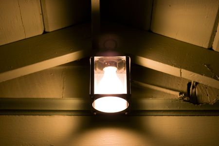 An antique porch lampの写真素材