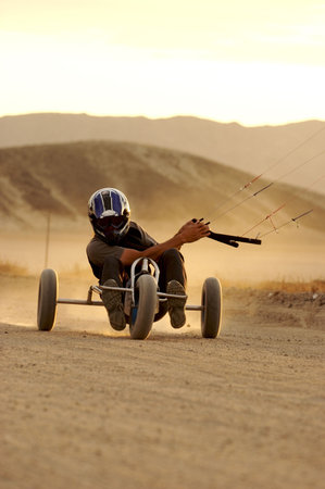 Desert Kite Buggyingの写真素材