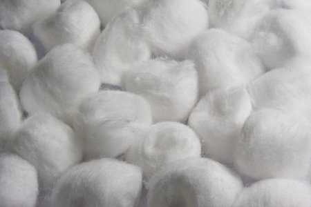 Cotton ball patternの写真素材