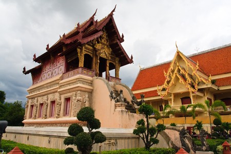 Buddhist Scriptures libraryの写真素材