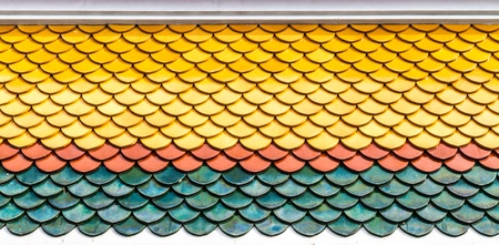 Colorful clay roof  seamless texture backgroundの写真素材