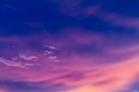 Colorful sky in twilight time backgroundの写真素材