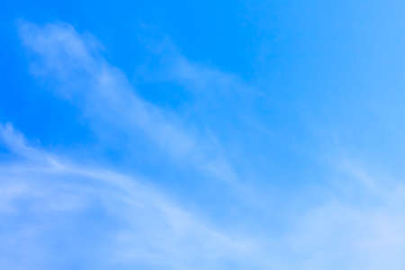 Clear blue sky background with cloud in day timeの写真素材