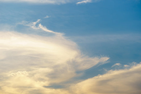 Dramatic cloudy blue sky in day time background