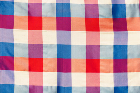 Thai traditional style loincloth fabric texture background