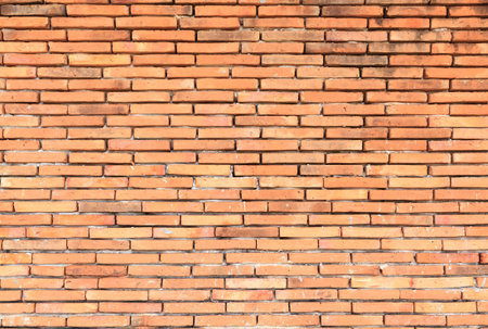 Old orange brick wall surface background texture