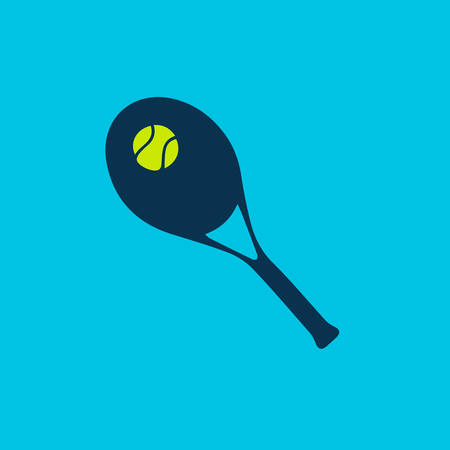 tennis racket and ballのイラスト素材