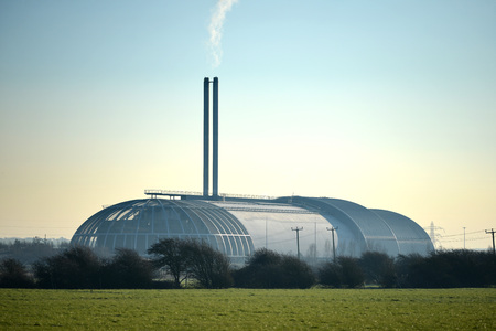 Incinerator in Newhaven, UK, providing power generationのeditorial素材