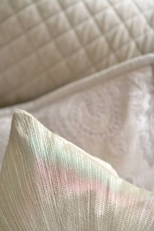 Close up of cushion showing textural detailの写真素材
