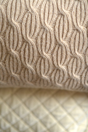 Close up of cushion showing textural detail