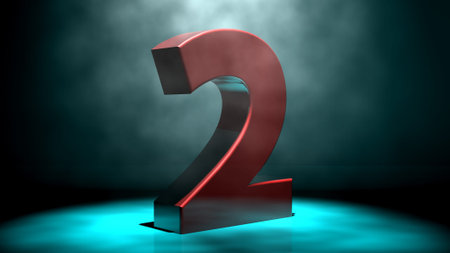 Number twoの写真素材