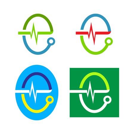 Medical Logo Inspiration (Letter E)のイラスト素材