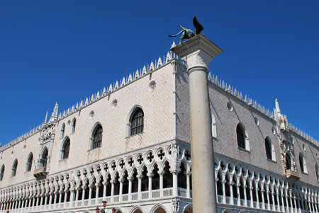 Ancient famous Doges Palace, Venice, Italy