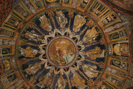Baptistery of Neon mosaic, Ravenna, Italyのeditorial素材