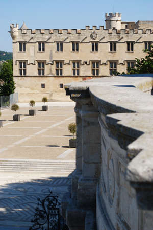 Petit Palais, museum building of art in the main square of Avignon town, Provence, Franceのeditorial素材