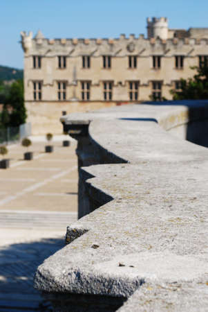 Petit Palais, museum building of art in the main square of Avignon town, Provence, Franceのeditorial素材