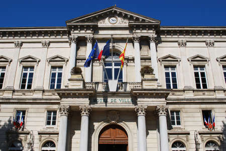 Town hall palace in Avignon, Provence, Franceのeditorial素材