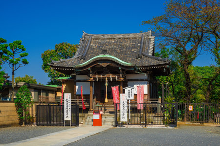 Shinto Shrine Daikokutendo hall of Bentendo temple in Ueno Parkのeditorial素材